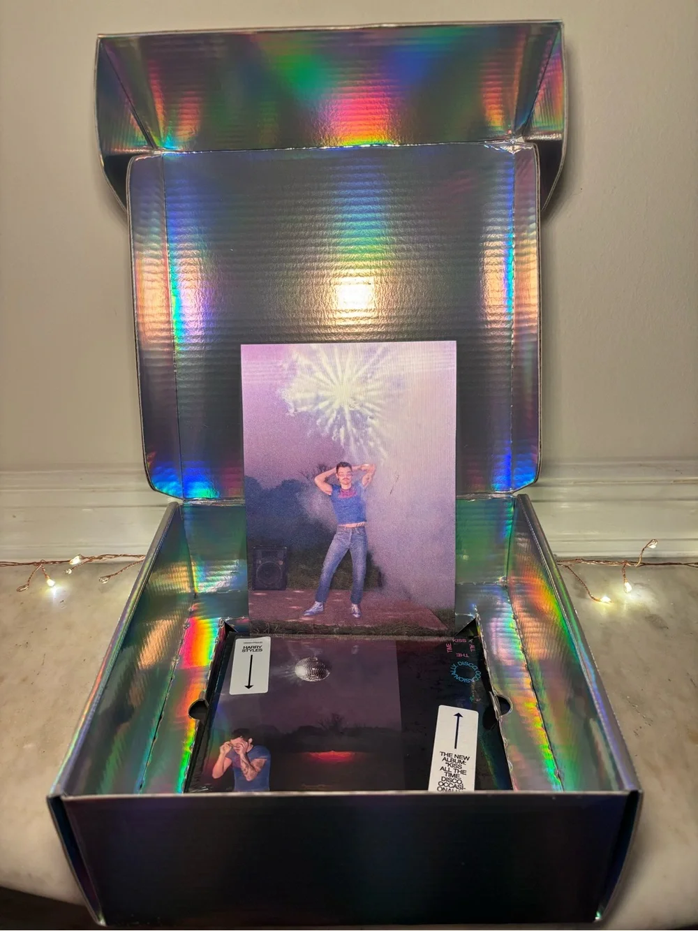 Harry Styles KISS ALL THE TIME. DISCO, OCCASIONALLY. Reflective Print + CD Set